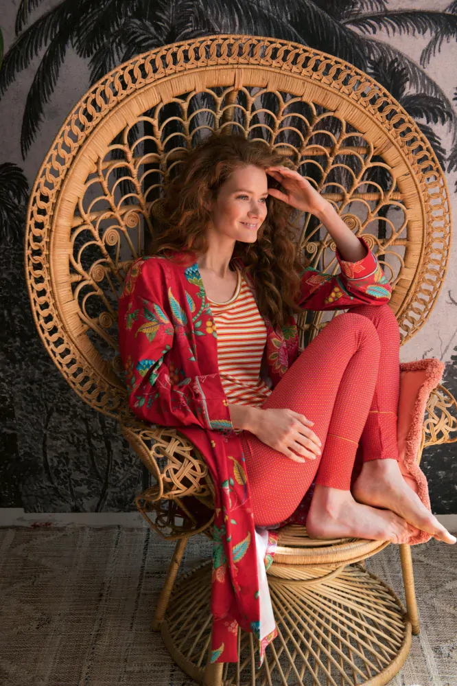 Pip Studio Tilly triko s krátkým rukávem, coral